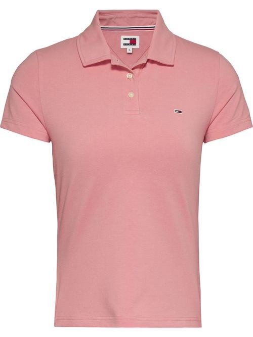 polo-rosa-essential-de-corte-slim