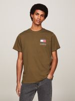 camiseta-verde-essential-de-corte-slim-con-logo