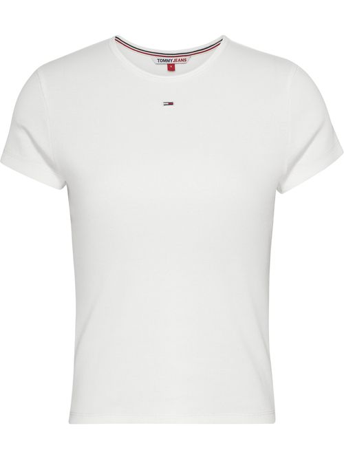 camiseta-blanca-essential-acanalada-para-mujer