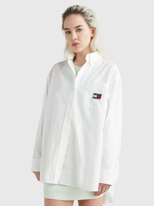 Camisa blanca mujer tommy hilfiger online