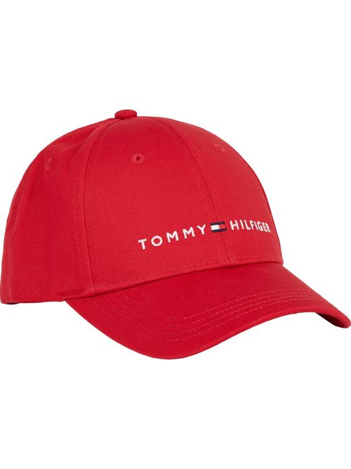 gorra-roja-essential-moteada