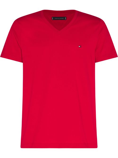 camiseta-roja-essential-en-cuello-v