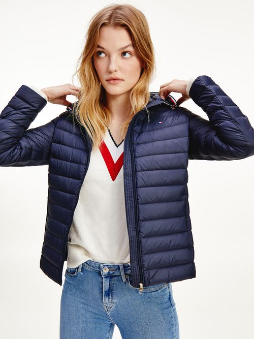 CHAQUETA ESSENTIAL DE PLUMAS CON GORRO - tommycolombia| Tommy Hilfiger CO -  Tienda en LÃnea