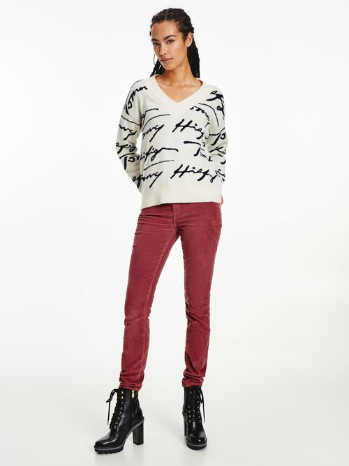 Ropa | Sueteres Tommy Hilfiger Mujer Blanco | Tommy Hilfiger Co - Tienda en  Línea