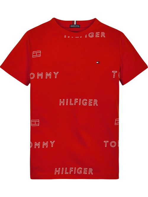 Camiseta-de-algodon-organico-con-logos---Tommy-Hilfiger