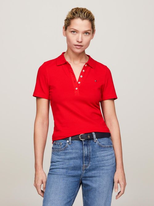 polo-rojo-1985-collection-de-corte-slim-con-logo