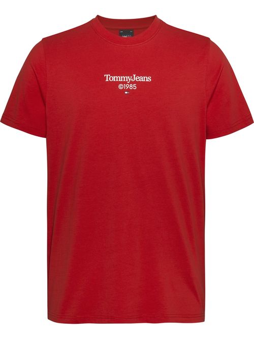 camiseta-roja-slim-con-logo