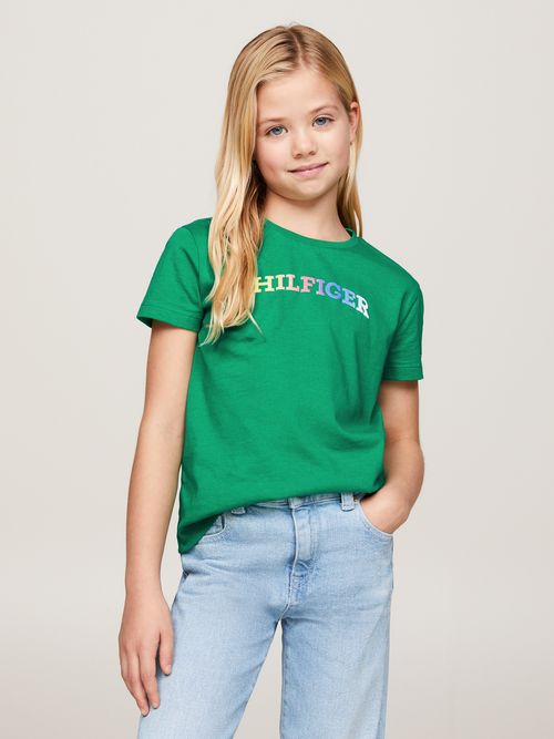 camiseta-verde-con-logo-del-monotipo-hilfiger