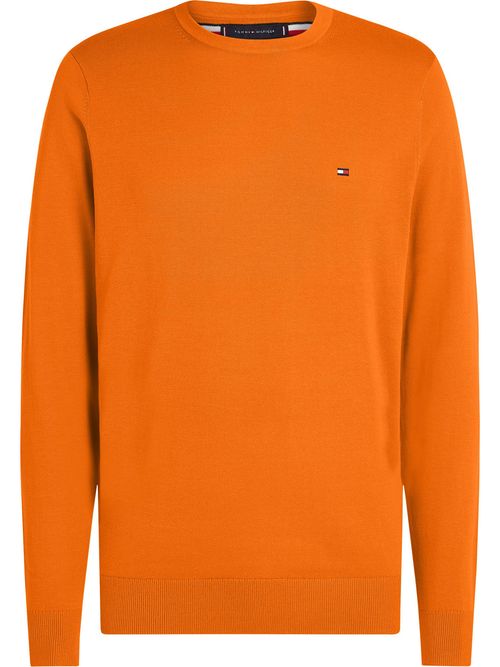 camiseta-naranja-essential-con-logo