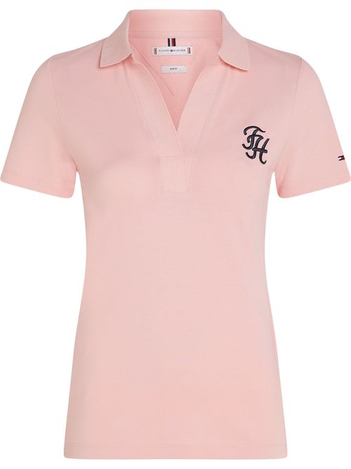 polo-rosado-de-corte-slim-con-logo-th-script