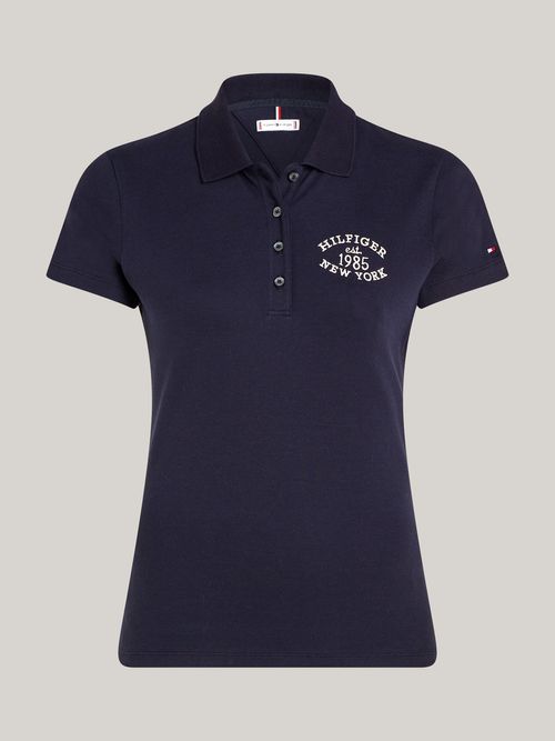 polo-azul-varsity-de-corte-slim