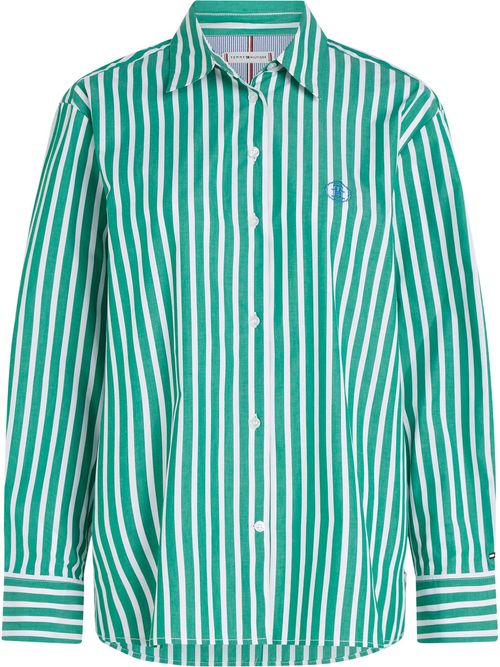 camisa-verde-de-rayas-con-monograma-th