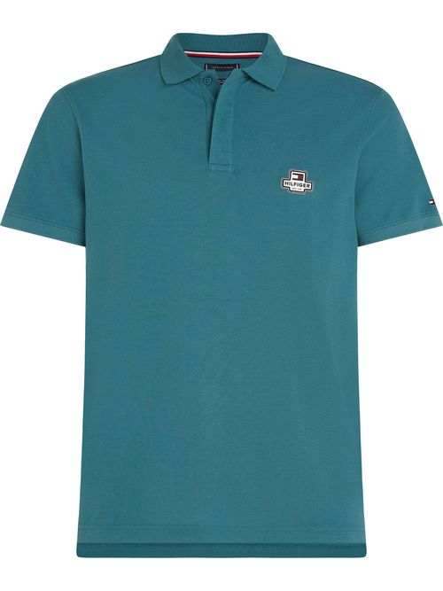 polo-verde-de-corte-regular-para-hombre-tommy-hilfiger