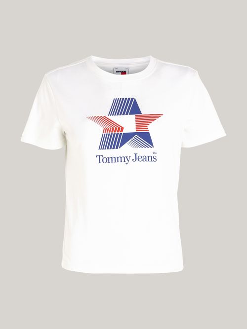 camiseta-blanca-con-logo-grafico-retro-de-estrellas