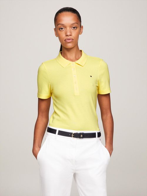 polo-amarillo-1985-collection-de-corte-slim-con-logo