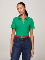 polo-verde-1985-collection-de-corte-slim-con-logo