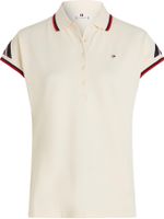 polo-beige-de-manga-casquillo-y-corte-regular-para-mujer