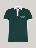 polo-verde-regular-con-logo-del-monotipo-hilfiger