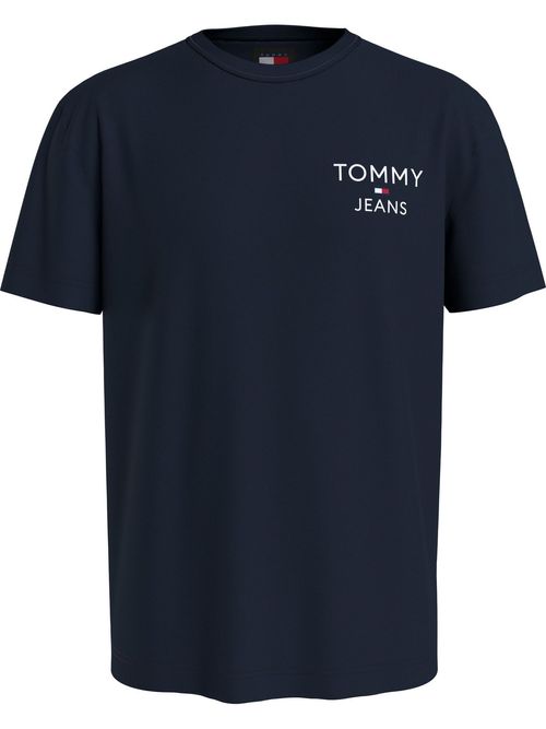 camiseta-azul-con-logo-distintivo-tonal-bordado