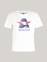 camiseta-blanca-con-logo-grafico-retro-de-estrellas