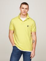 polo-amarillo-de-interlock-con-monograma-th-bordado