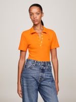 polo-naranja-1985-collection-de-corte-slim-con-logo