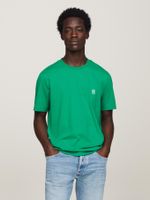 camiseta-verde-de-cuello-redondo-con-monograma-th