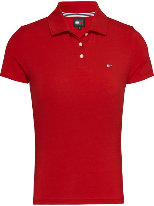 polo-rojo-essential-de-corte-slim